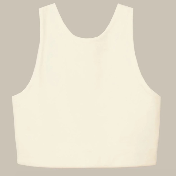 girlfriend collective Tops - Ivory Dylan tank bra - Girlfriend Collective